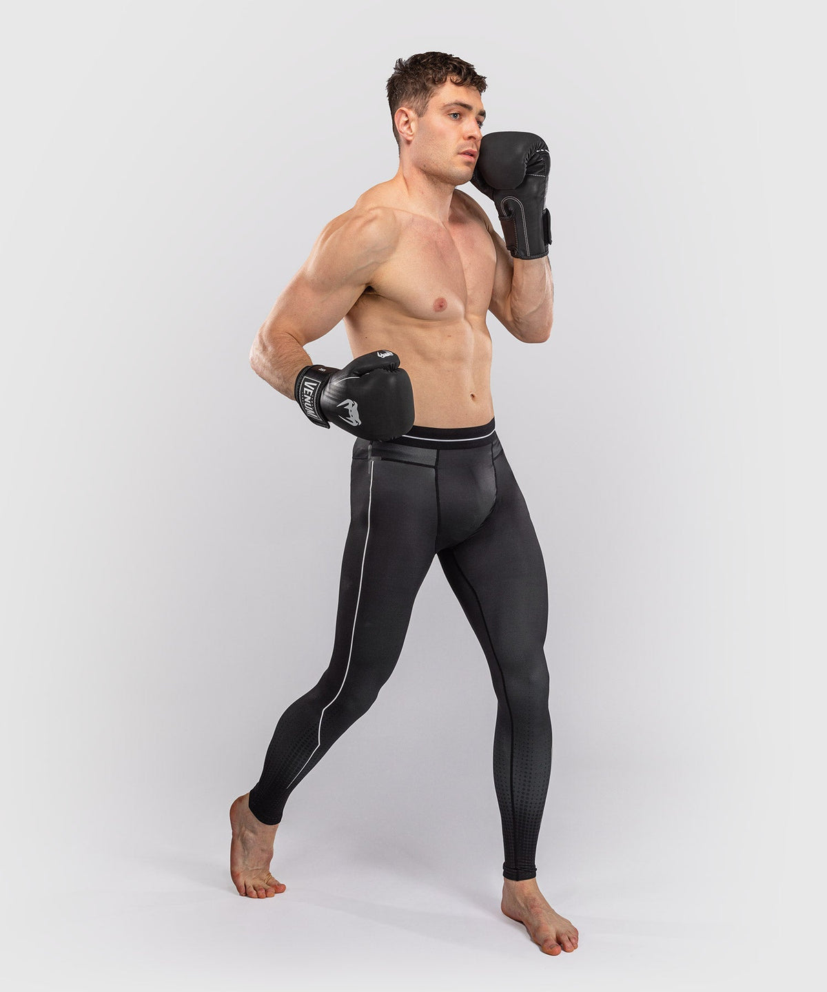 Venum Kompressionshose Stealth - Schwarz/Weiß
