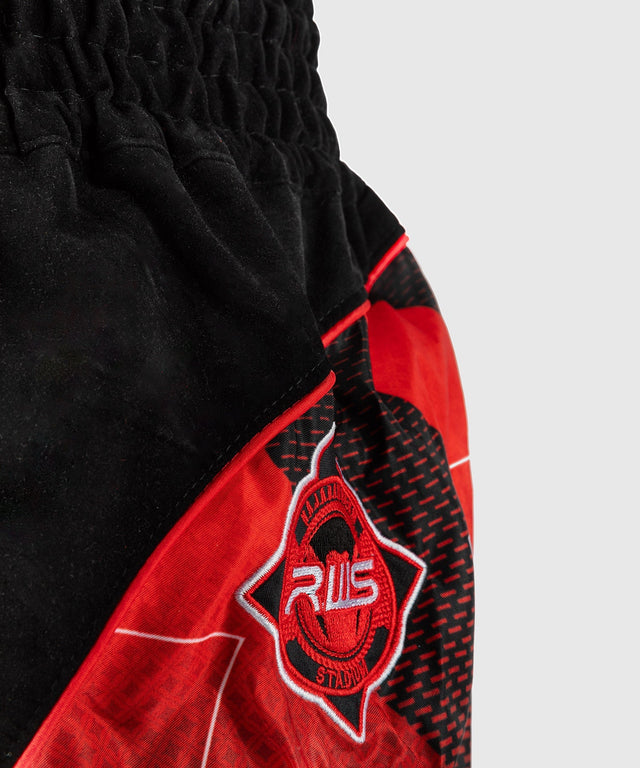 Venum x RWS 2.0 Muay Thai Shorts – Schwarz/Rot