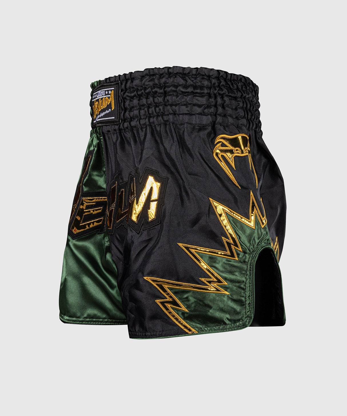 Venum Inferno 2.0 Muay Thai Short Schwarz/Khaki - Seitenansicht