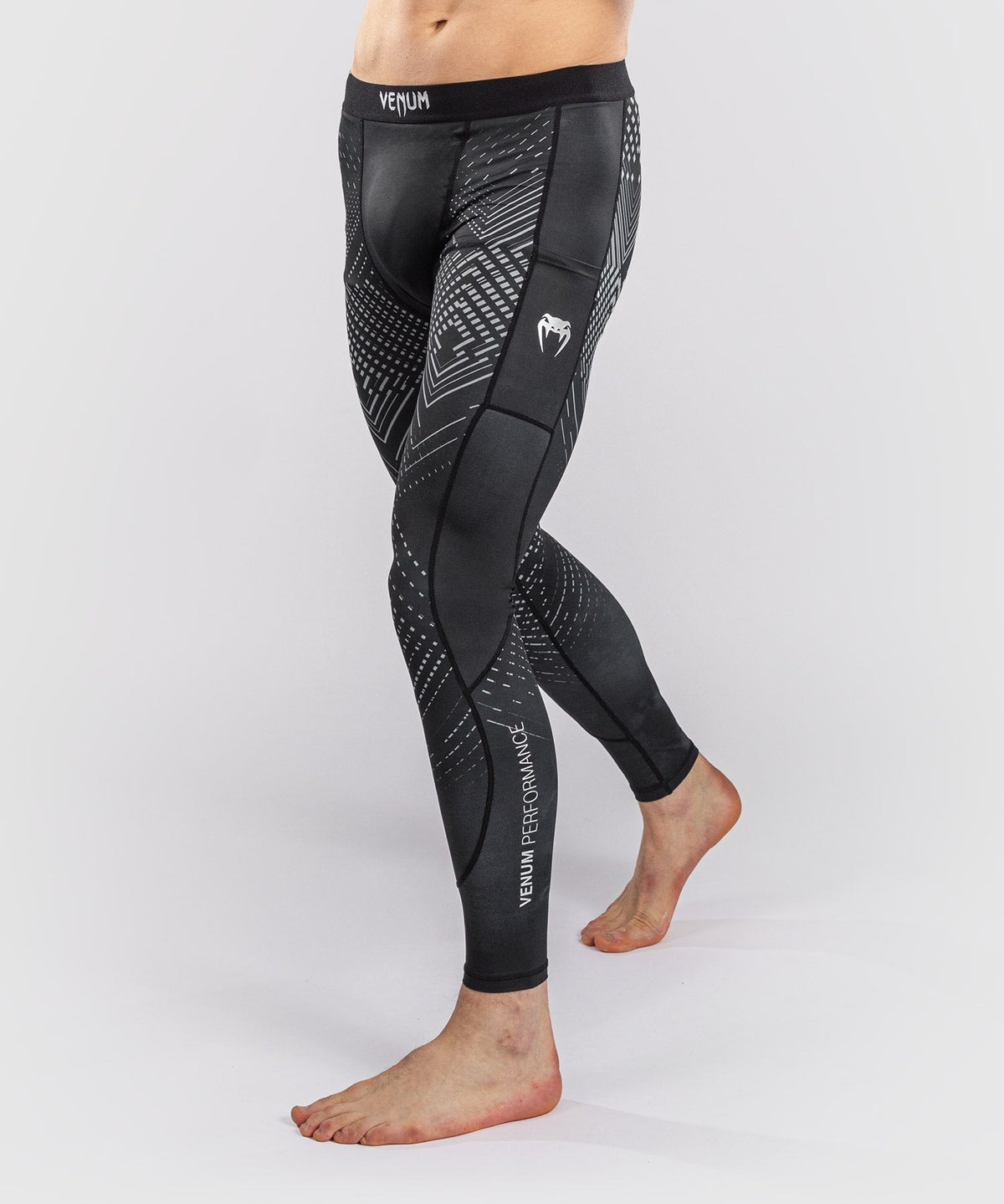Venum Kompressionsshorts Midnight Fury – Schwarz/Grau/Silber