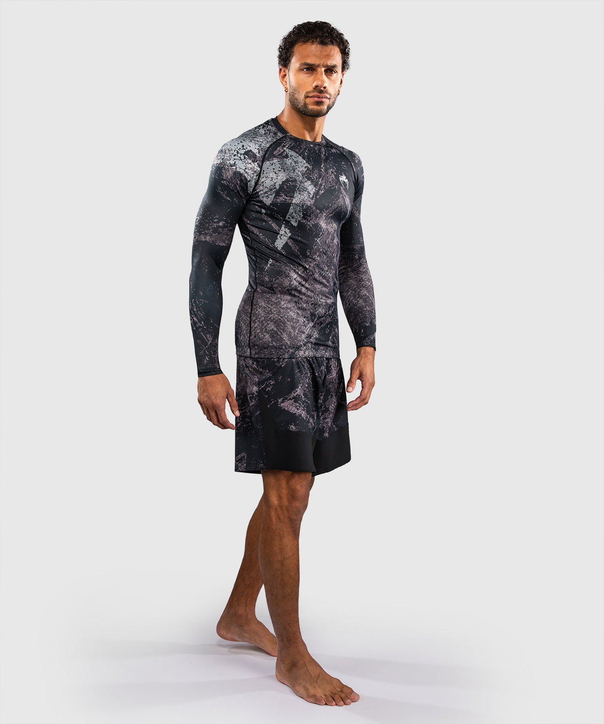 Venum Rashguard Rage & Workout Lange Ärmel – Schwarz/Grau