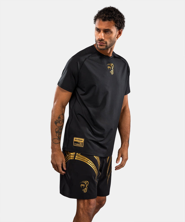 Venum x Mike Tyson Tiger Dry Tech T-Shirt - Schwarz/Gold