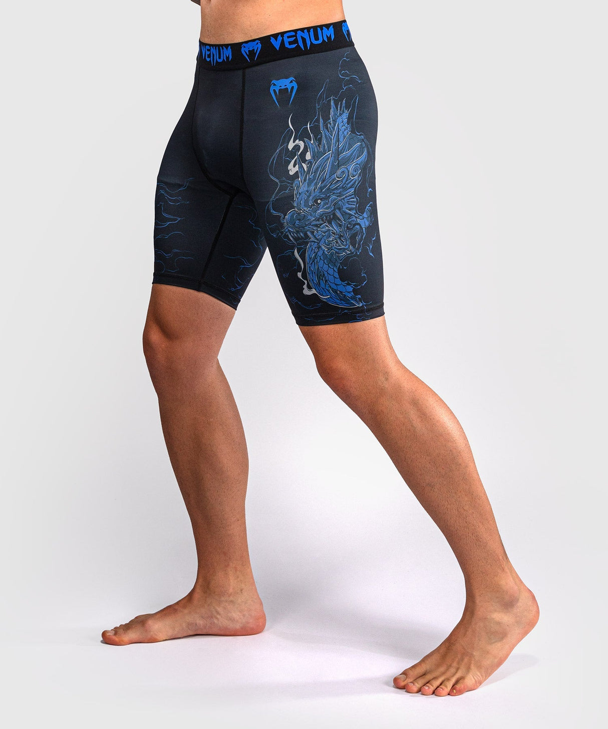 Venum Kompressionshose Thunder Dragon - Schwarz/Königsblau
