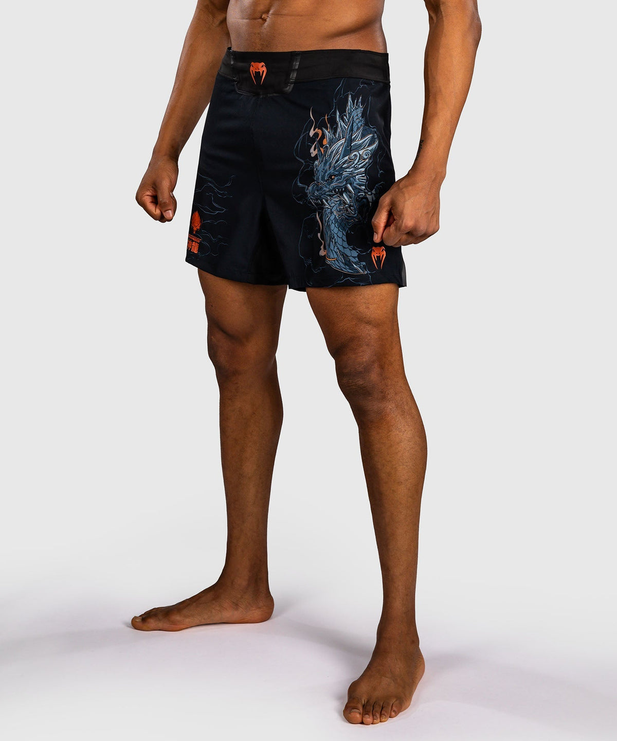 Venum MMA Shorts Thunder Dragon - Schwarz/Grau/Kupfer