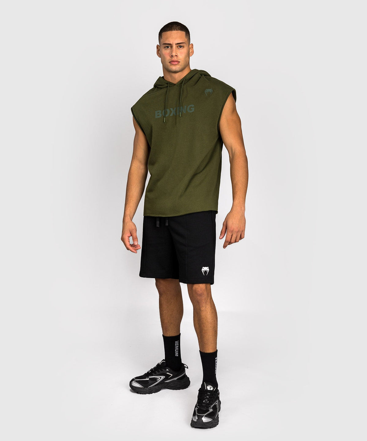 Venum Hoodie Ärmellos Boxing VT - Militärgrün