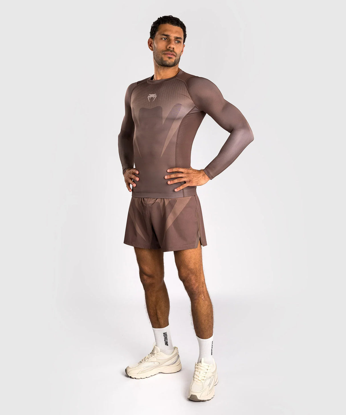 Venum No Gi Rashguard Langarm – Braun