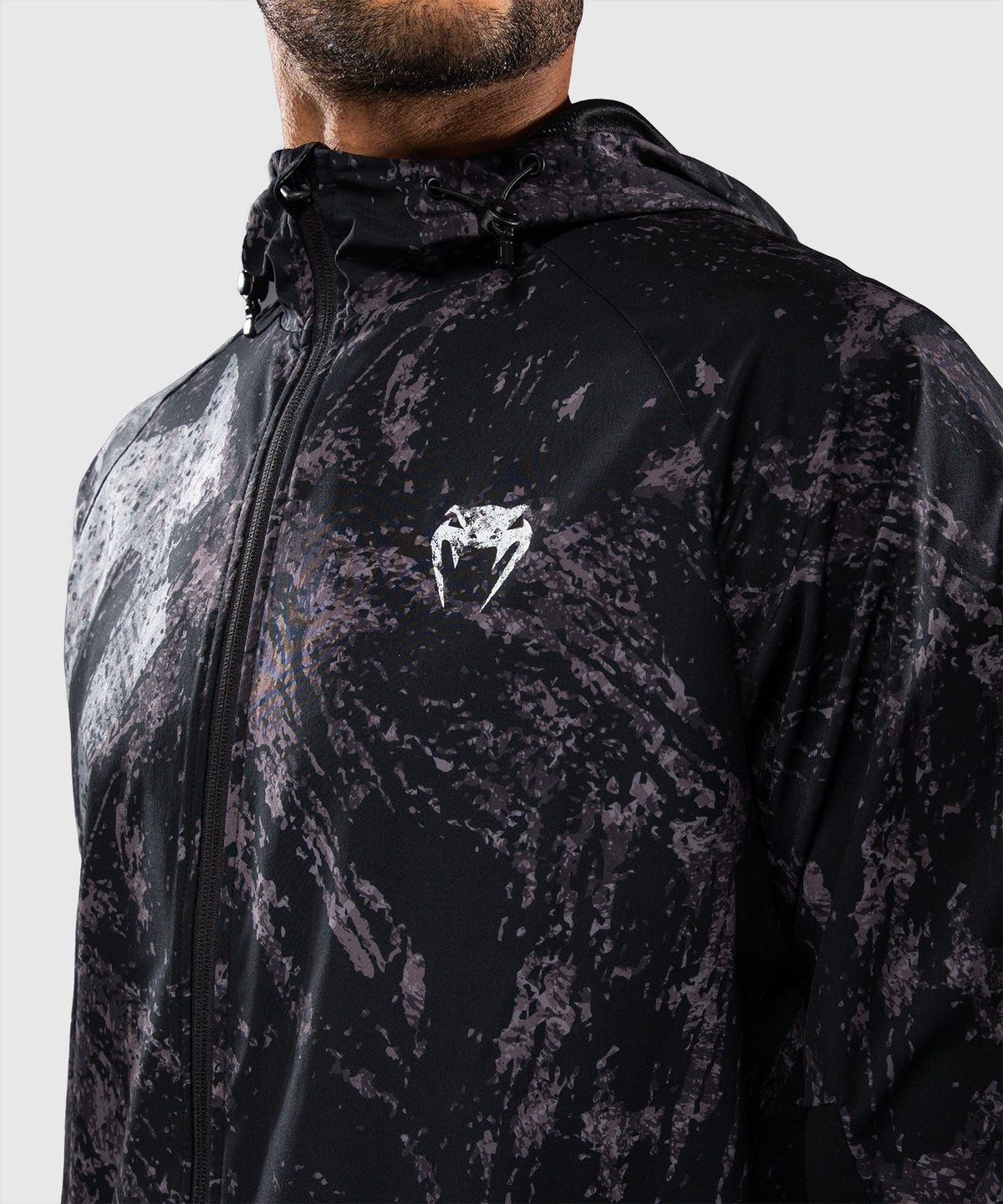 Venum Trainings-Jacke Rage & Workout – Schwarz/Grau