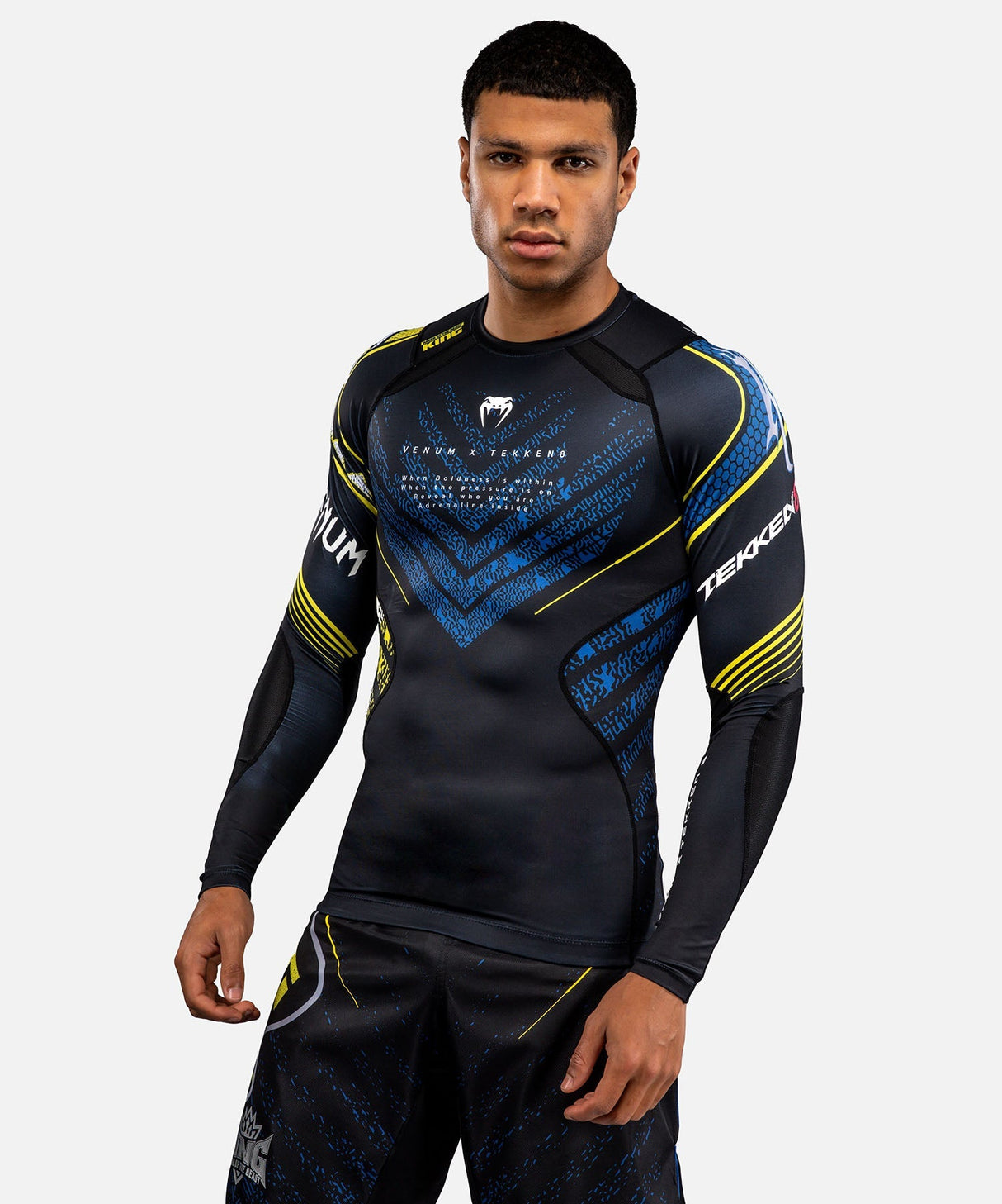 Venum Rashguard TEKKEN 8 King - Schwarz/Gelb - Foto 2
