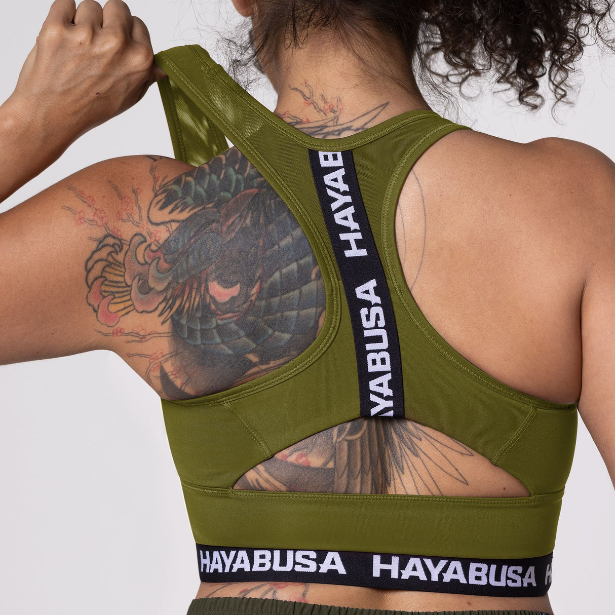 Hayabusa Sport-BH Crossback Damen - Olive