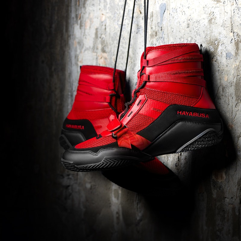 Hayabusa Boxschuhe Strike - Rot/Schwarz