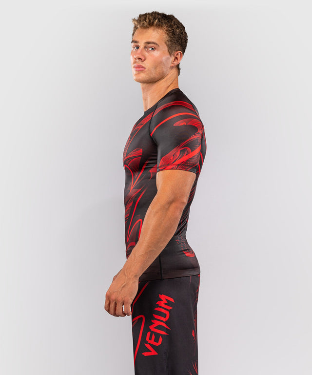Venum Rashguard Crimson Viper 2.0 Kurzarm - Schwarz/Rot