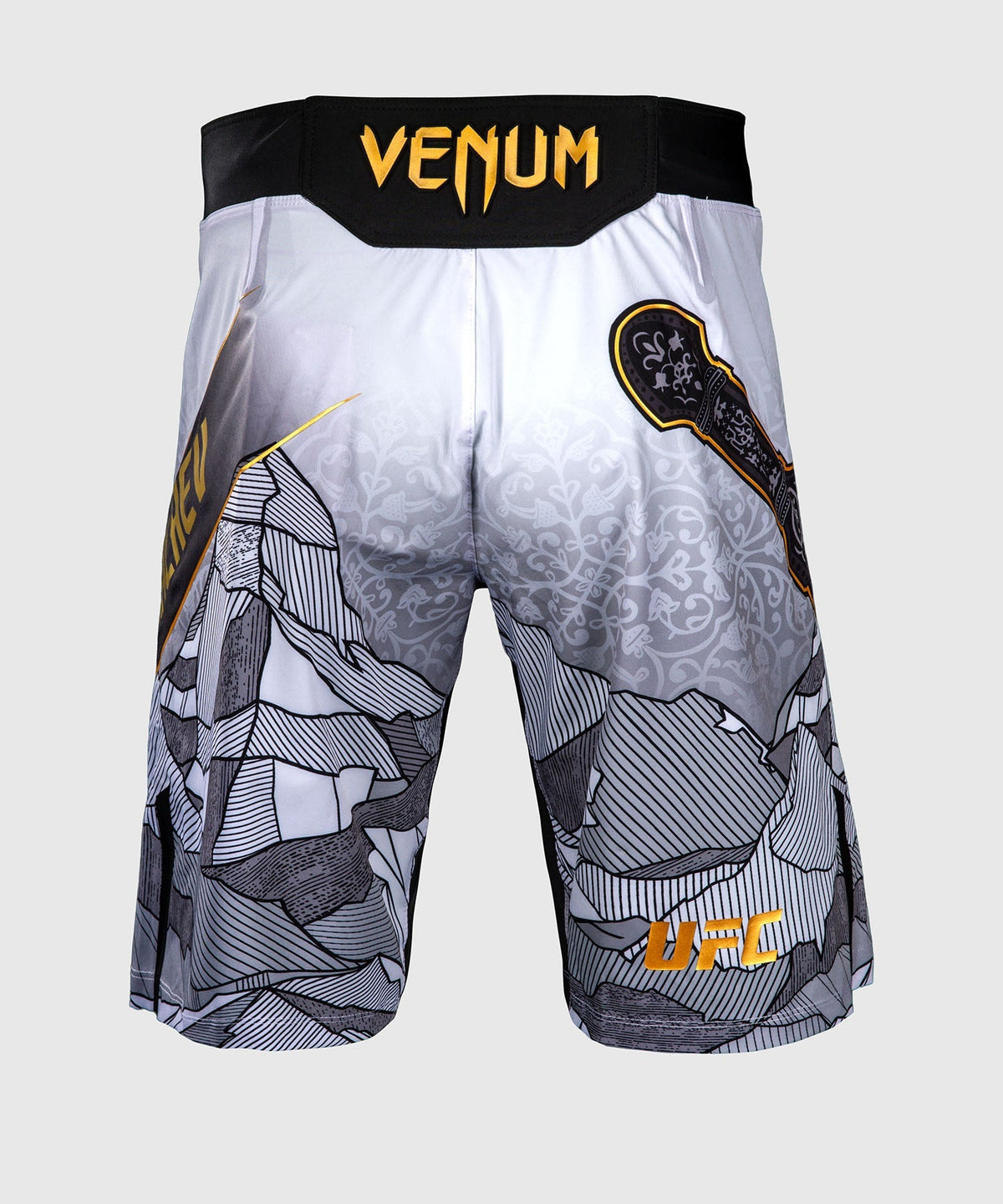 Venum UFC MMA Shorts Islam Makhachev - Weiß/Schwarz