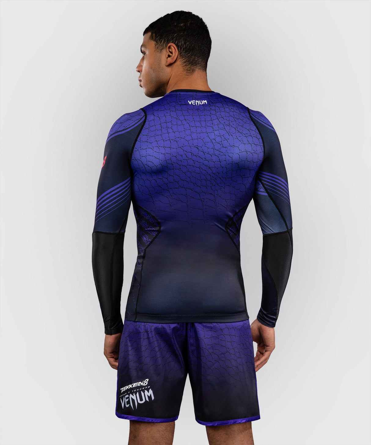 Venum Rashguard x TEKKEN 8 Kazuya Lange Ärmel - Schwarz/Lila