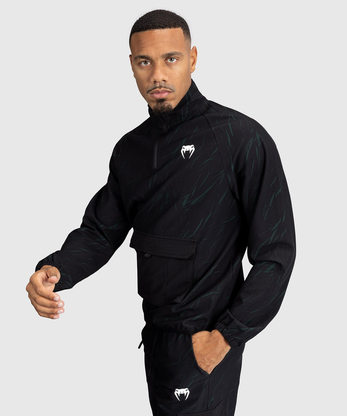 Venum Trainingsjacke Trooper - Schwarz/Forest Green