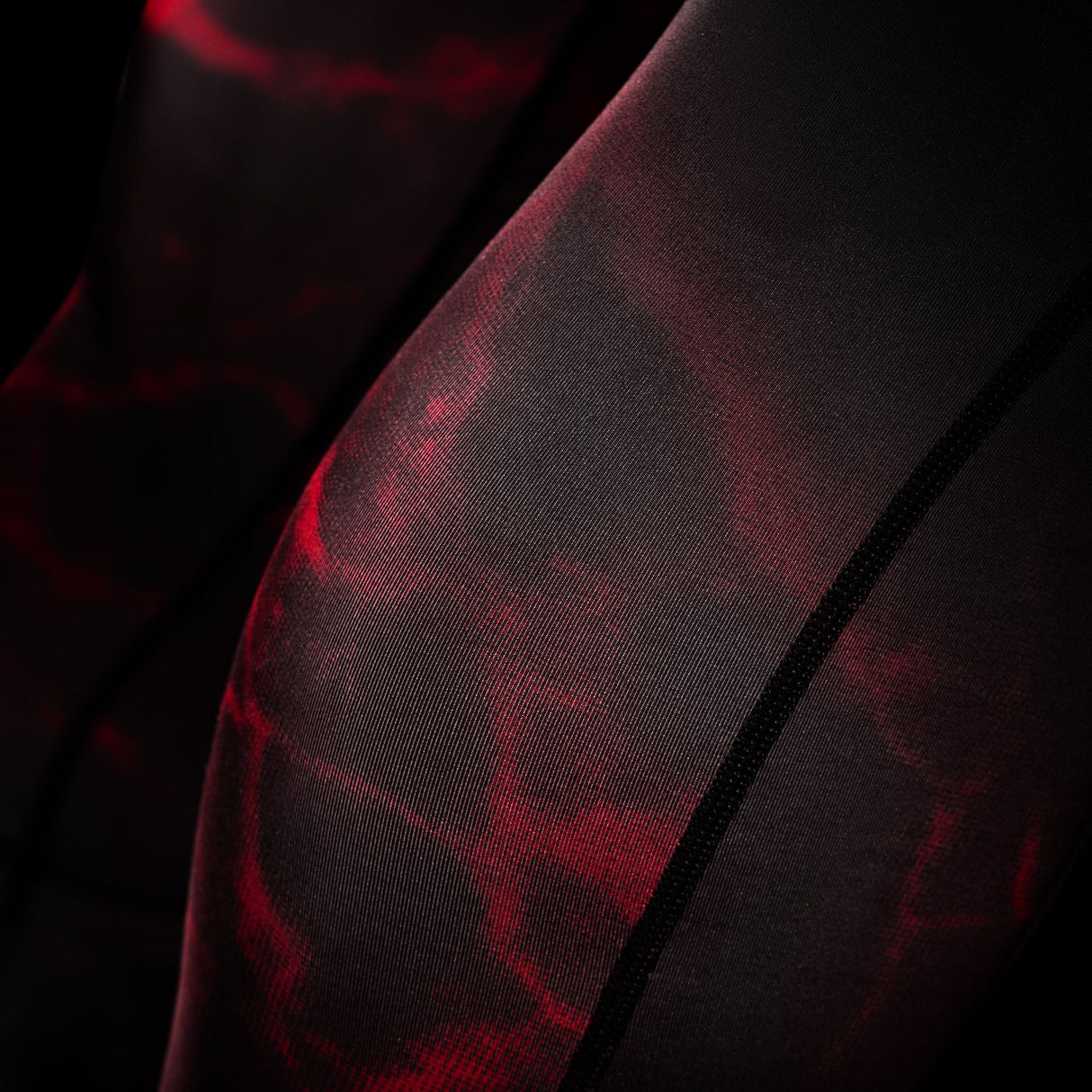 Hayabusa x UFC BJJ Kompressionsshorts - Schwarz/Rot