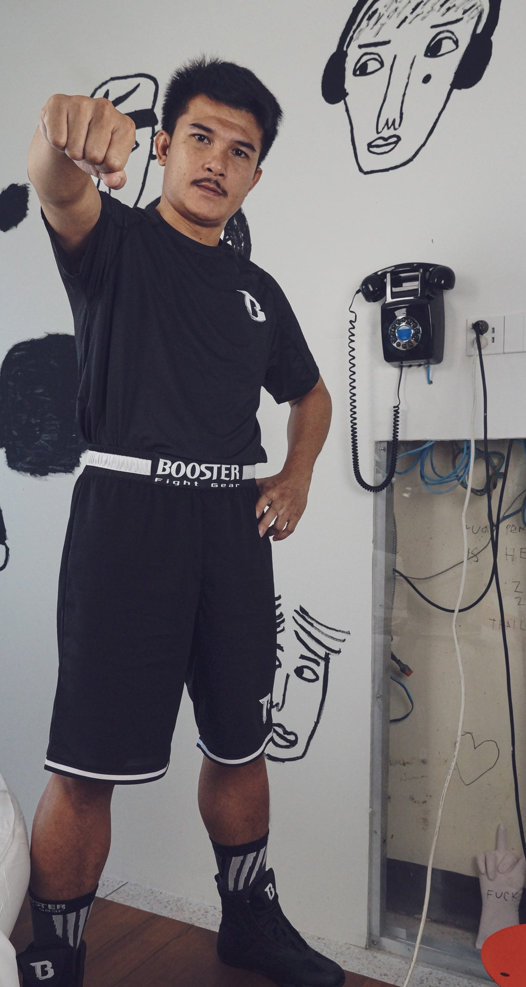 Booster Trainingsshorts Rapid Strike 1 - Schwarz