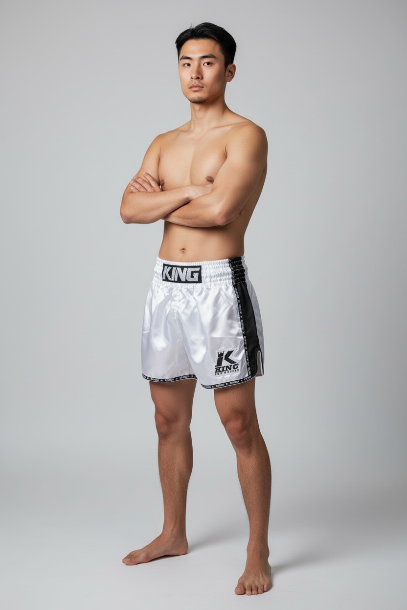 King Pro Boxing Muay Thai Shorts Bangkok - Weiß