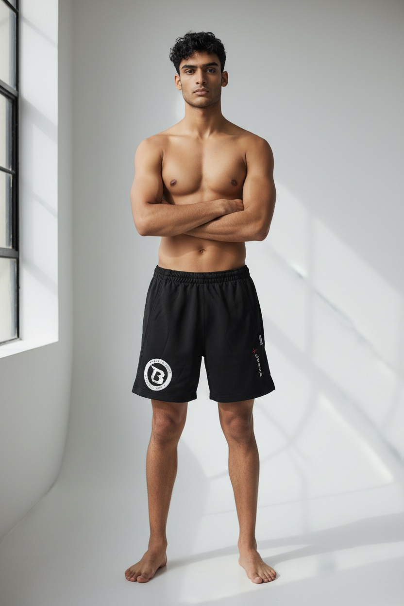 Booster MMA Shorts X Sweep - Schwarz