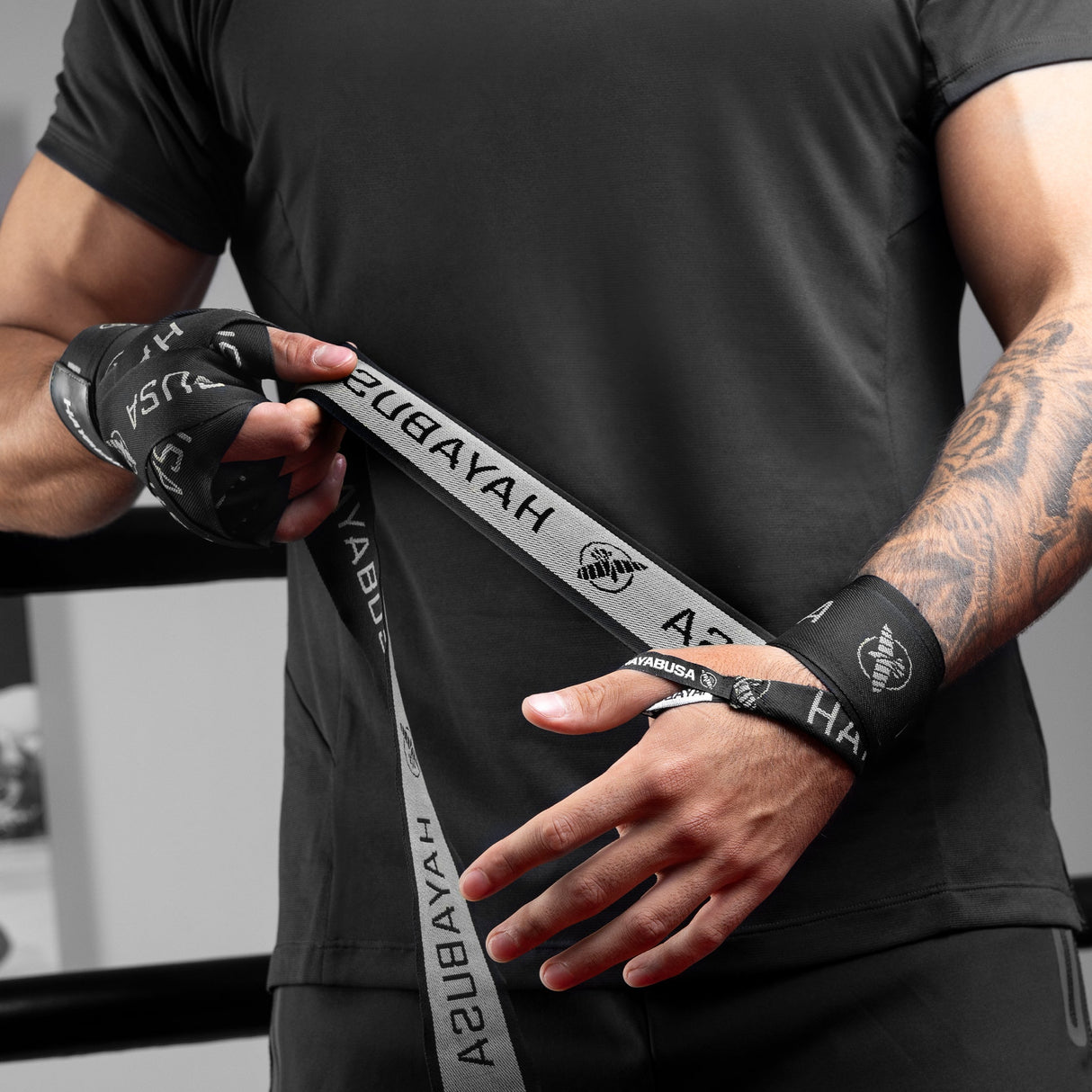 Hayabusa Boxbandagen Deluxe - Schwarz