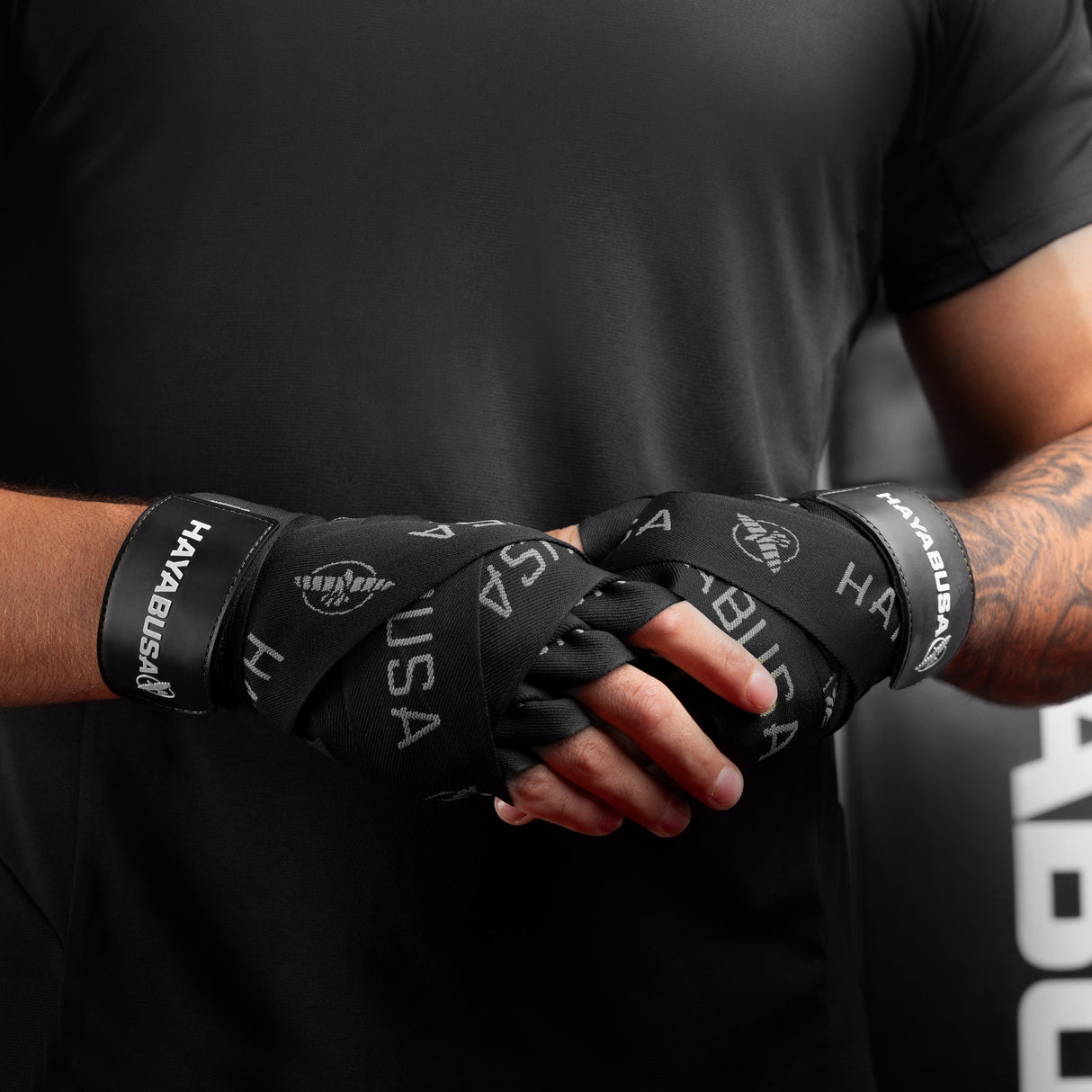 Hayabusa Boxbandagen Deluxe - Schwarz