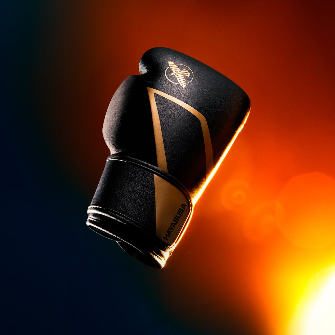 Hayabusa Boxhandschuhe E1 - Schwarz/Gold