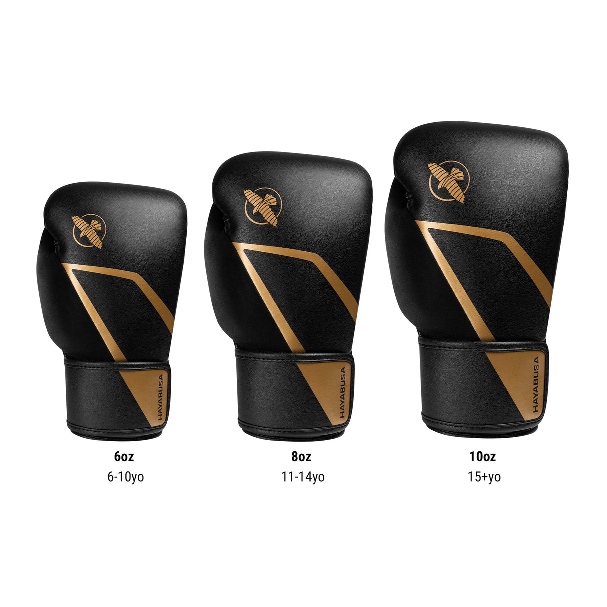 Hayabusa Boxhandschuhe E1 Kids - Schwarz/Gold