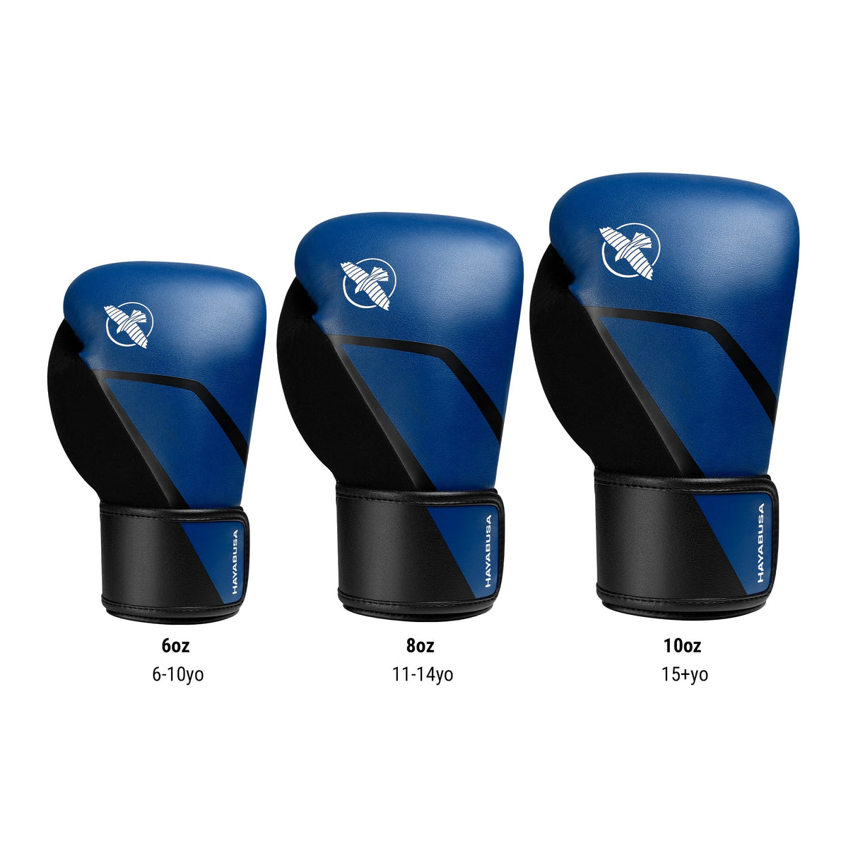 Hayabusa Boxhandschuhe E1 Kids - Blau/Schwarz