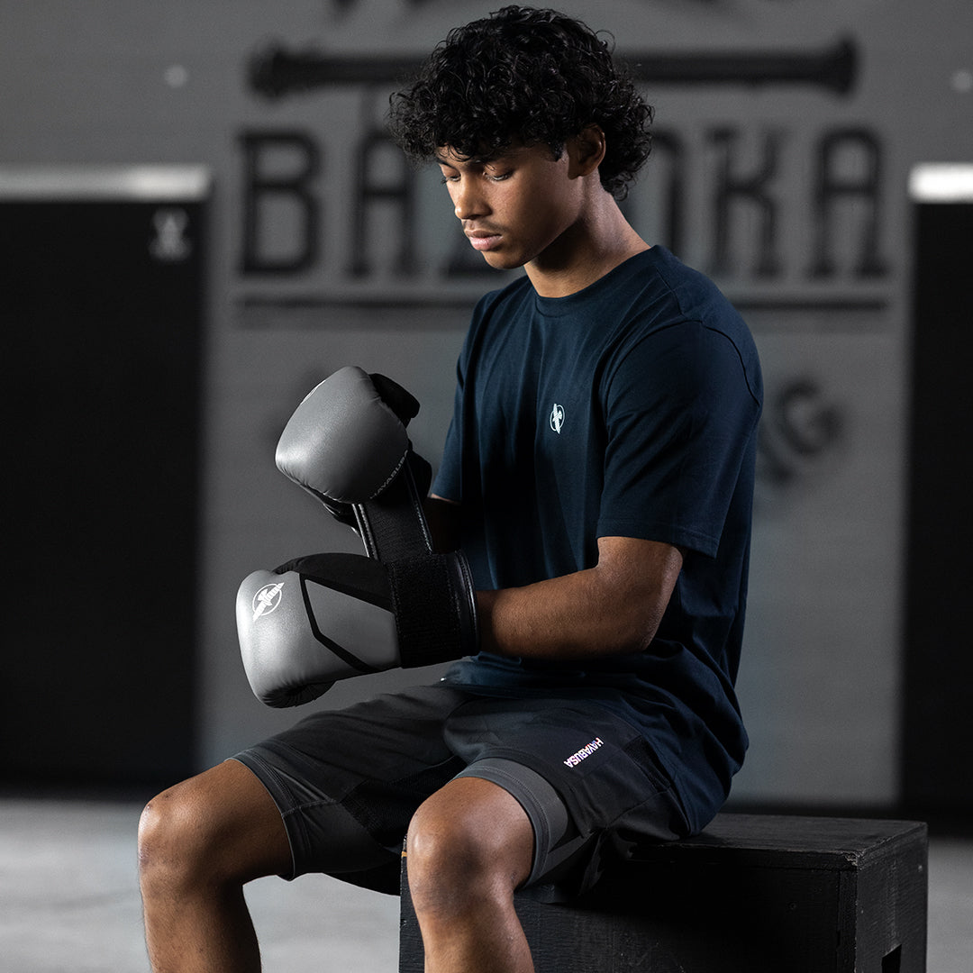 Hayabusa Boxhandschuhe E1 Kids - Grau/Schwarz