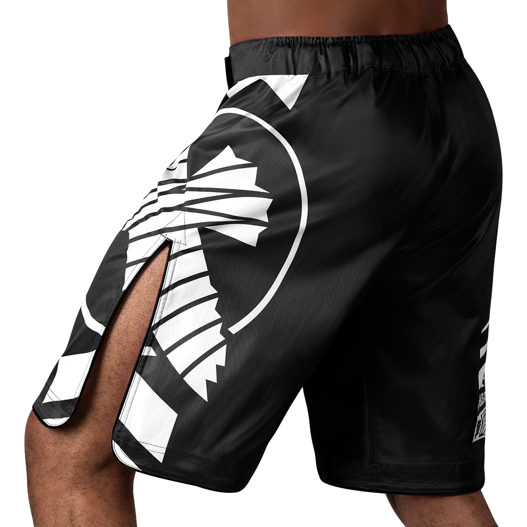 Hayabusa MMA Shorts Icon Lang - Zwart/Wit