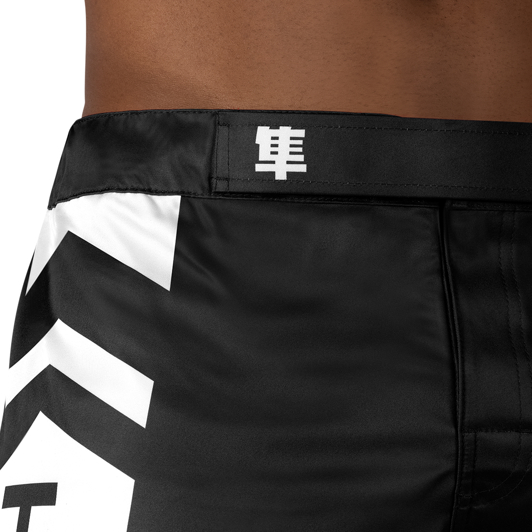 Hayabusa MMA Shorts Icon Lang - Zwart/Wit
