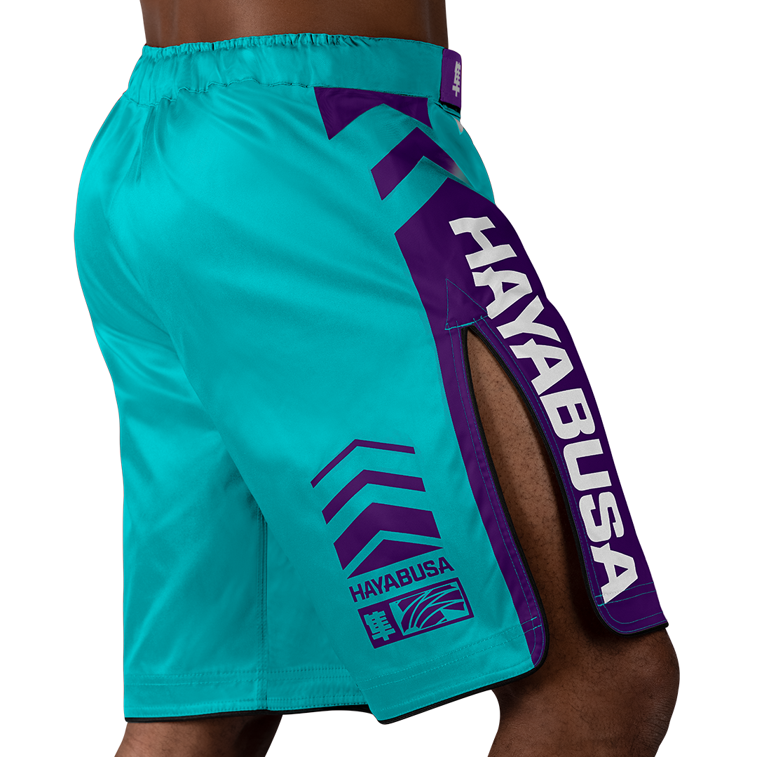 Hayabusa MMA-Shorts Icon Lang - Meergrün