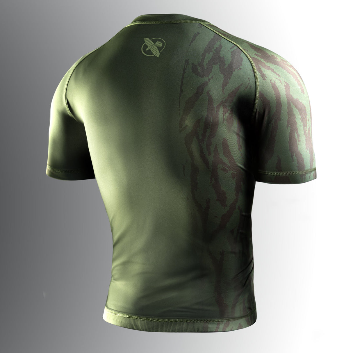 Hayabusa Rashguard Apex Korte Mouwen - Tactisch Groen