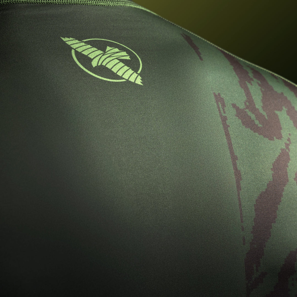 Hayabusa Rashguard Apex Korte Mouwen - Tactisch Groen