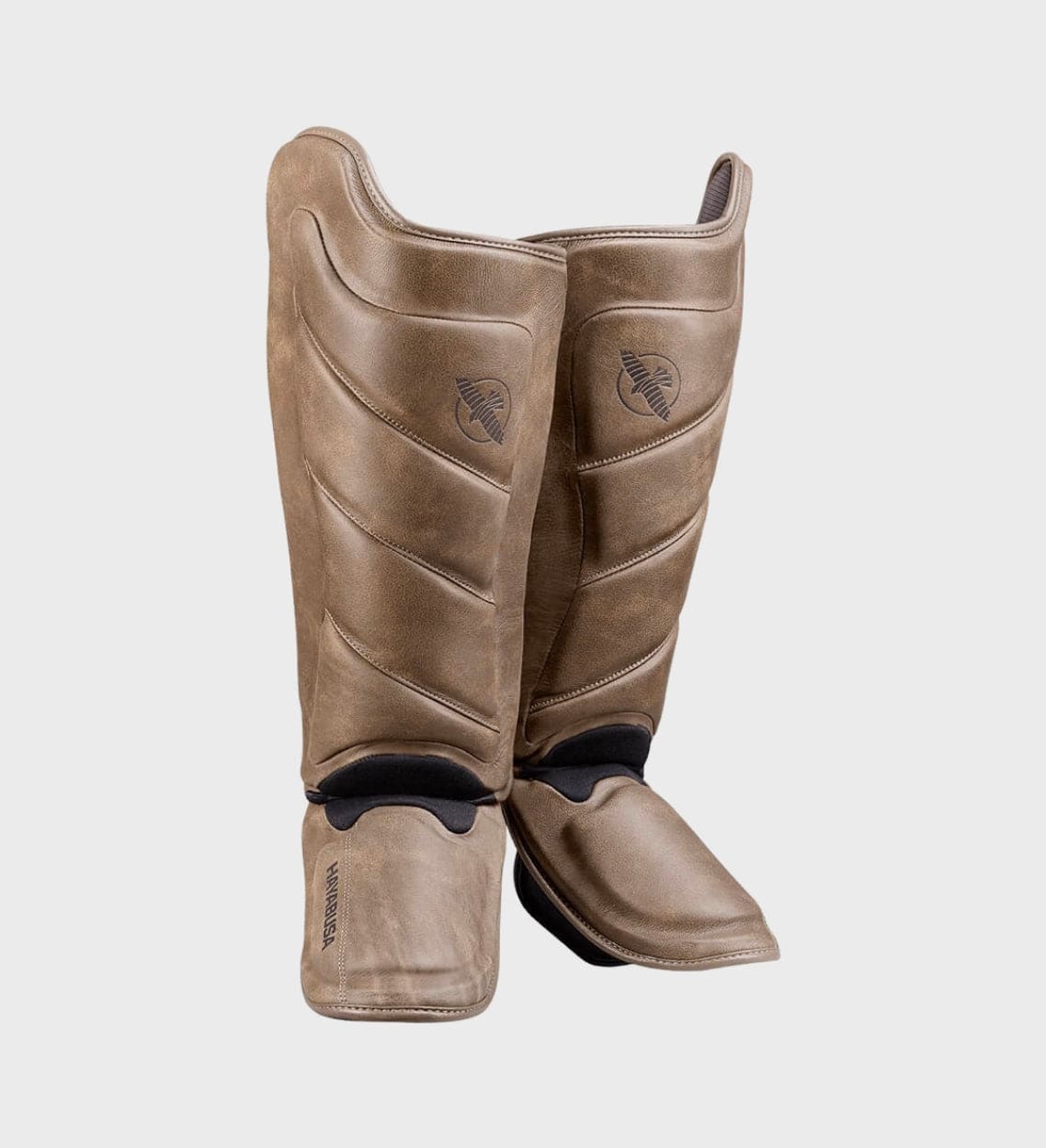 Hayabusa Schienbeinschoner T3 LX - Vintage Braun - The Fight Company Deutschland