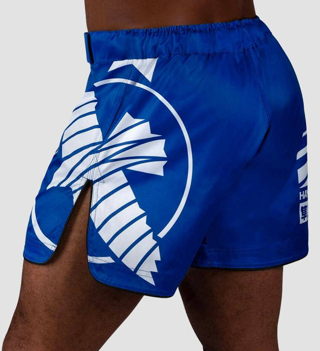 Hayabusa MMA Broekje Icon - Blauw/Wit - The Fight Company Deutschland