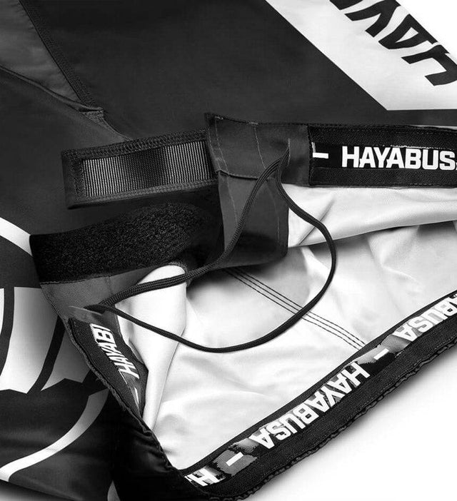 Hayabusa MMA Broekje Icon - Zwart/Wit - The Fight Company Deutschland