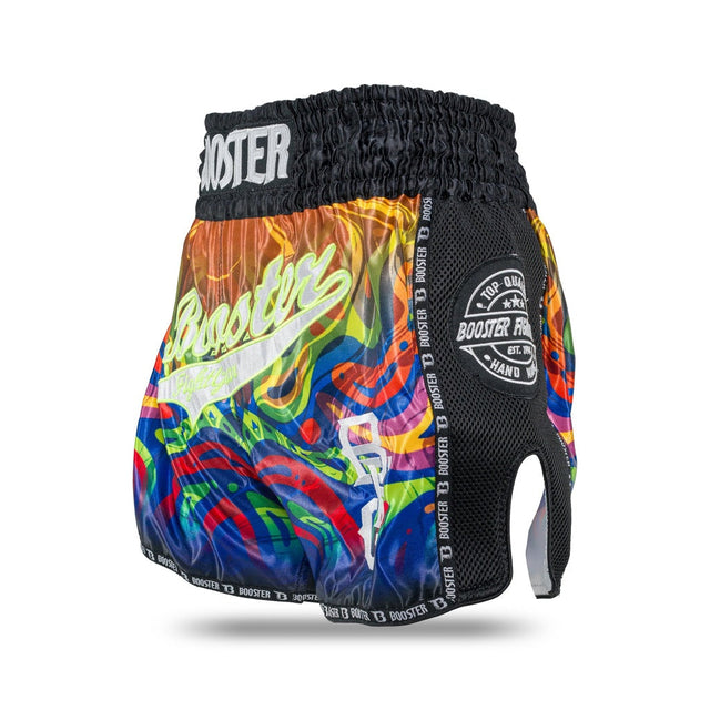Booster Muay Thai Shorts Flow - Schwarz/Orange