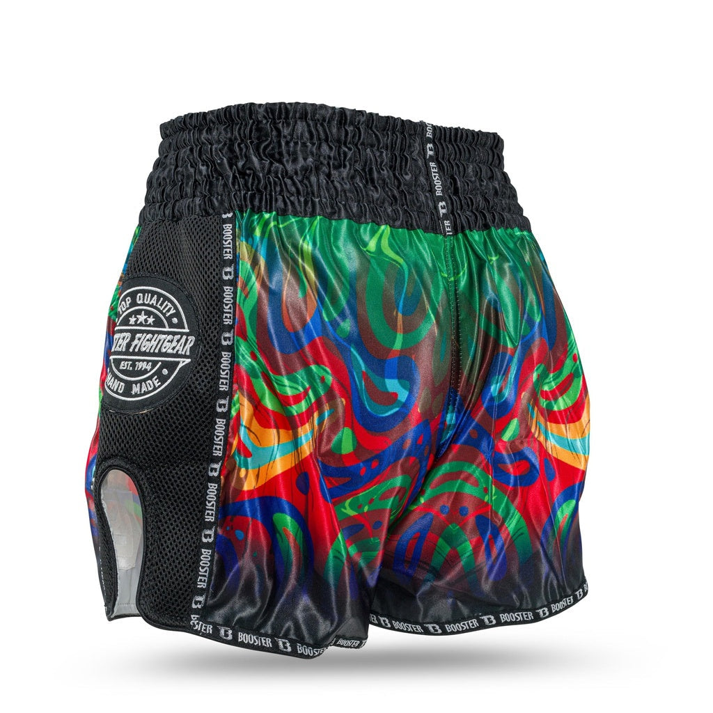Booster Muay Thai Shorts Flow - Schwarz/Grün
