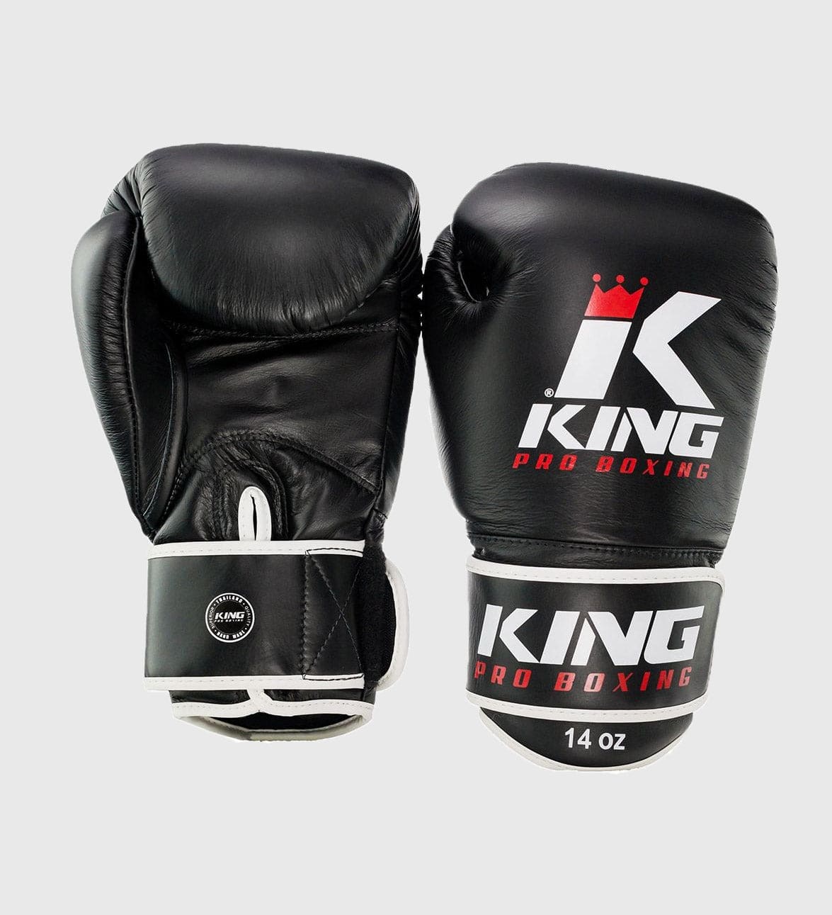 King Boxhandschuhe BG3 - Schwarz/Rot/Weiss - The Fight Company Deutschland