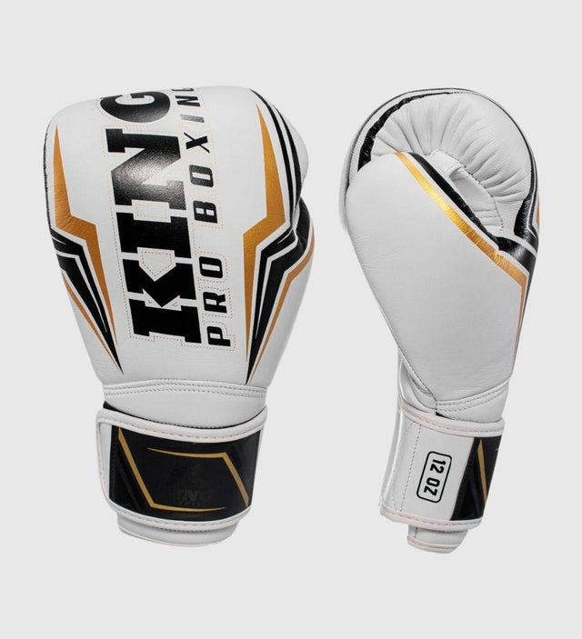 King (Kick)Bokshandschoenen Thor - Wit/Zwart/Goud - The Fight Company Deutschland