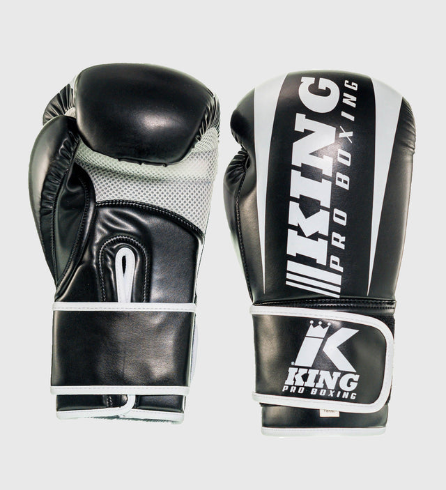 King (Kick)Bokshandschoenen Revo - Zwart/Wit - (Kick)Bokshandschoenen