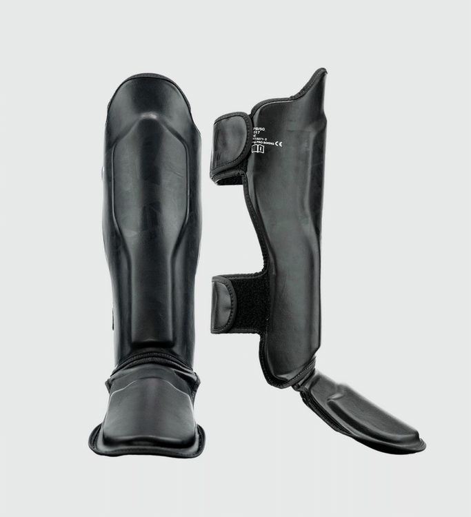 King Schienbeinschoner SG2 - Schwarz/Schwarz - The Fight Company Deutschland