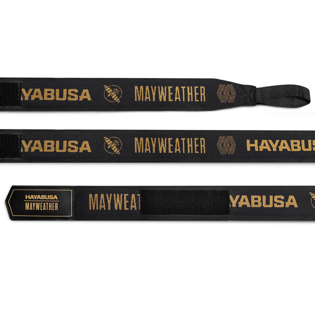 Hayabusa x Mayweather Boxbandagen Deluxe - Schwarz/Gold