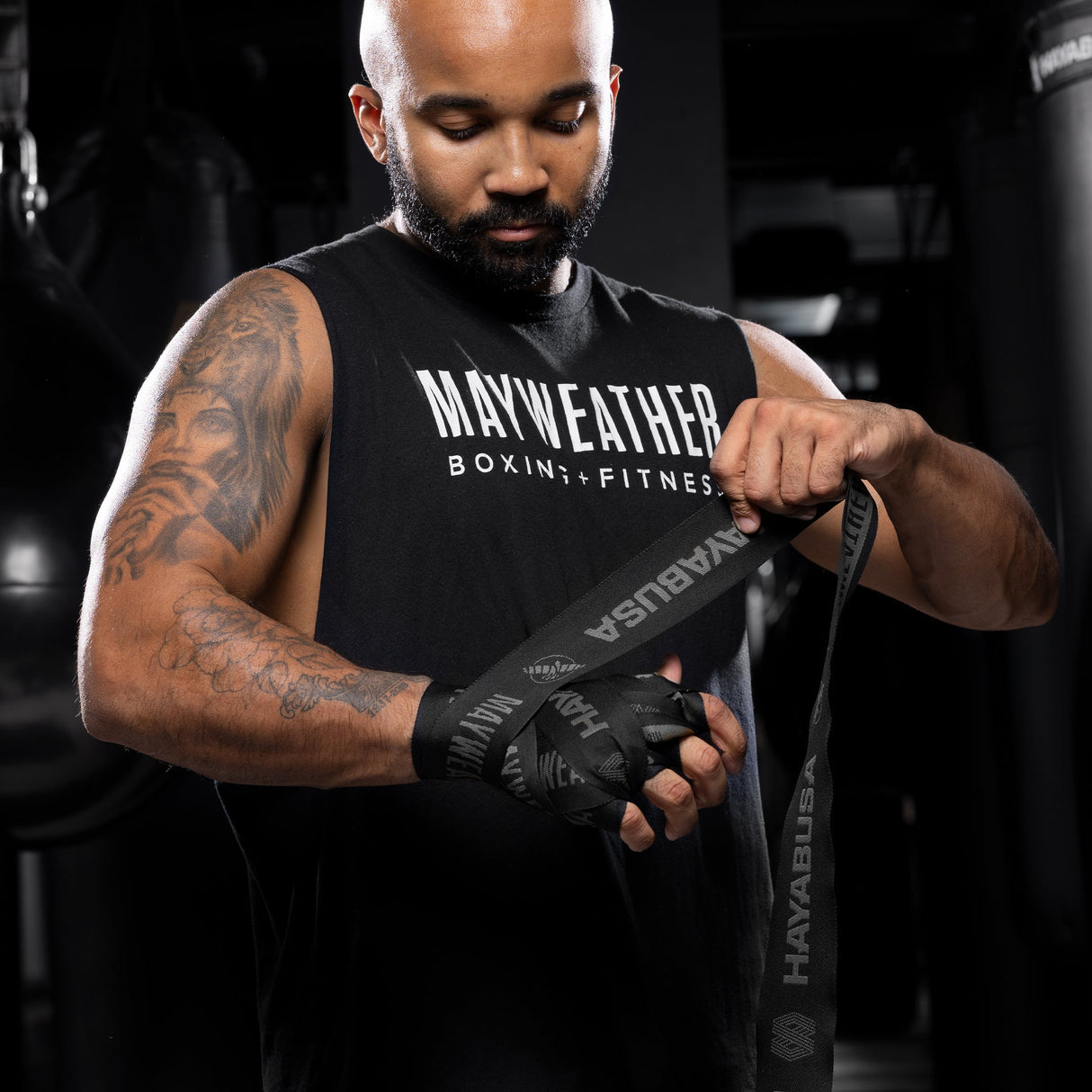 Hayabusa x Mayweather Boxbandagen Deluxe - Schwarz/Grau