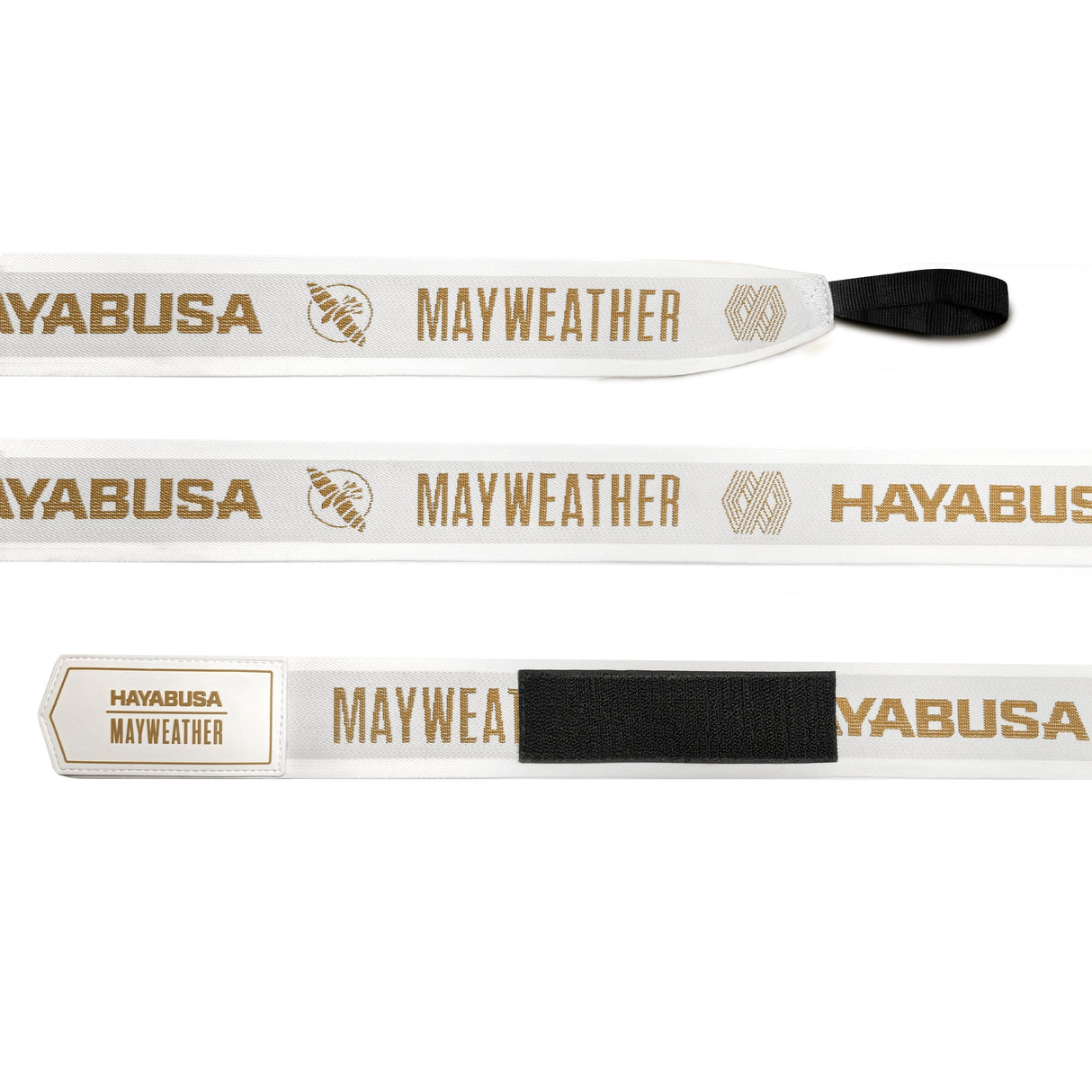 Hayabusa x Mayweather Boxbandagen Deluxe - Weiss/Gold