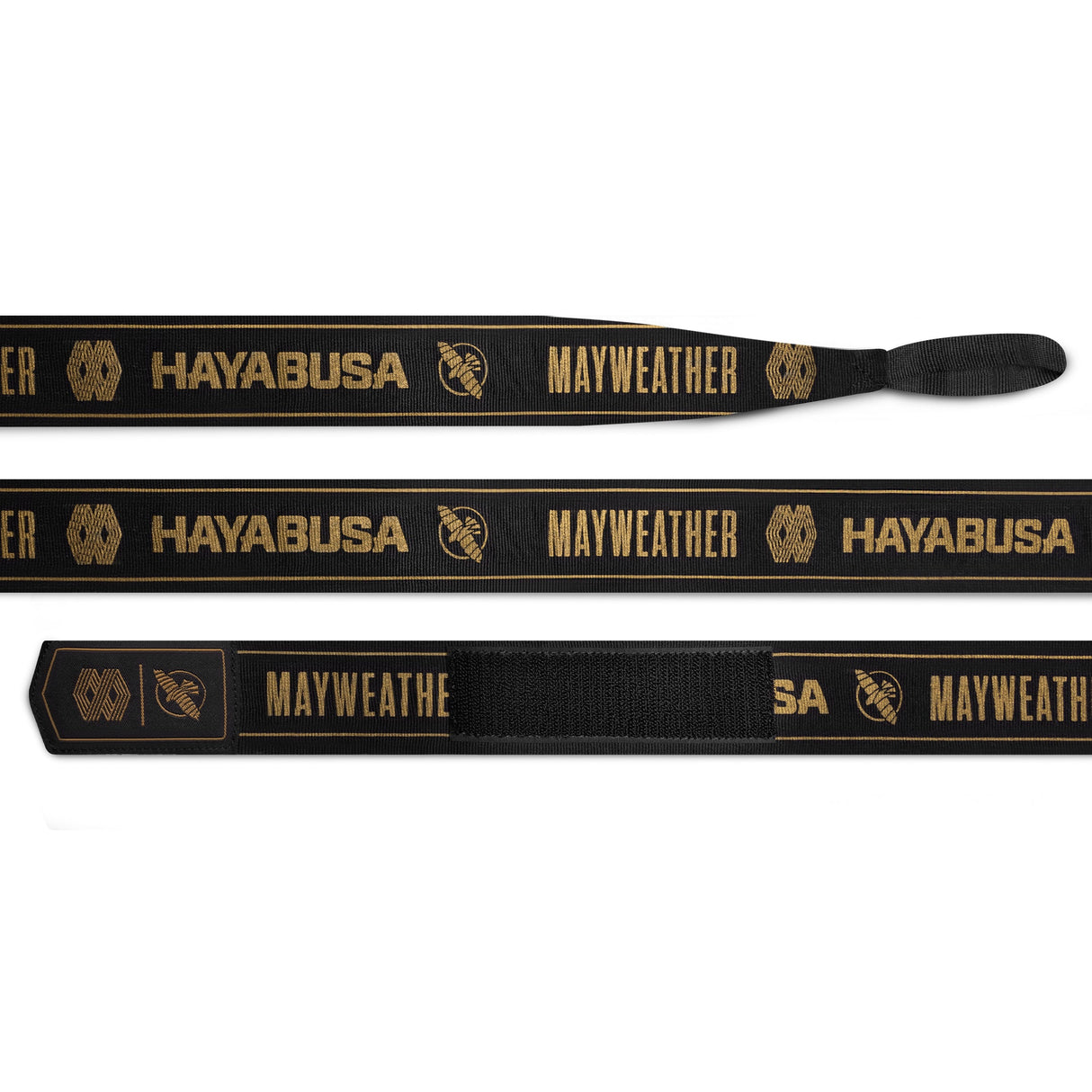 Hayabusa x Mayweather Bandages Stretch - Zwart/Goud