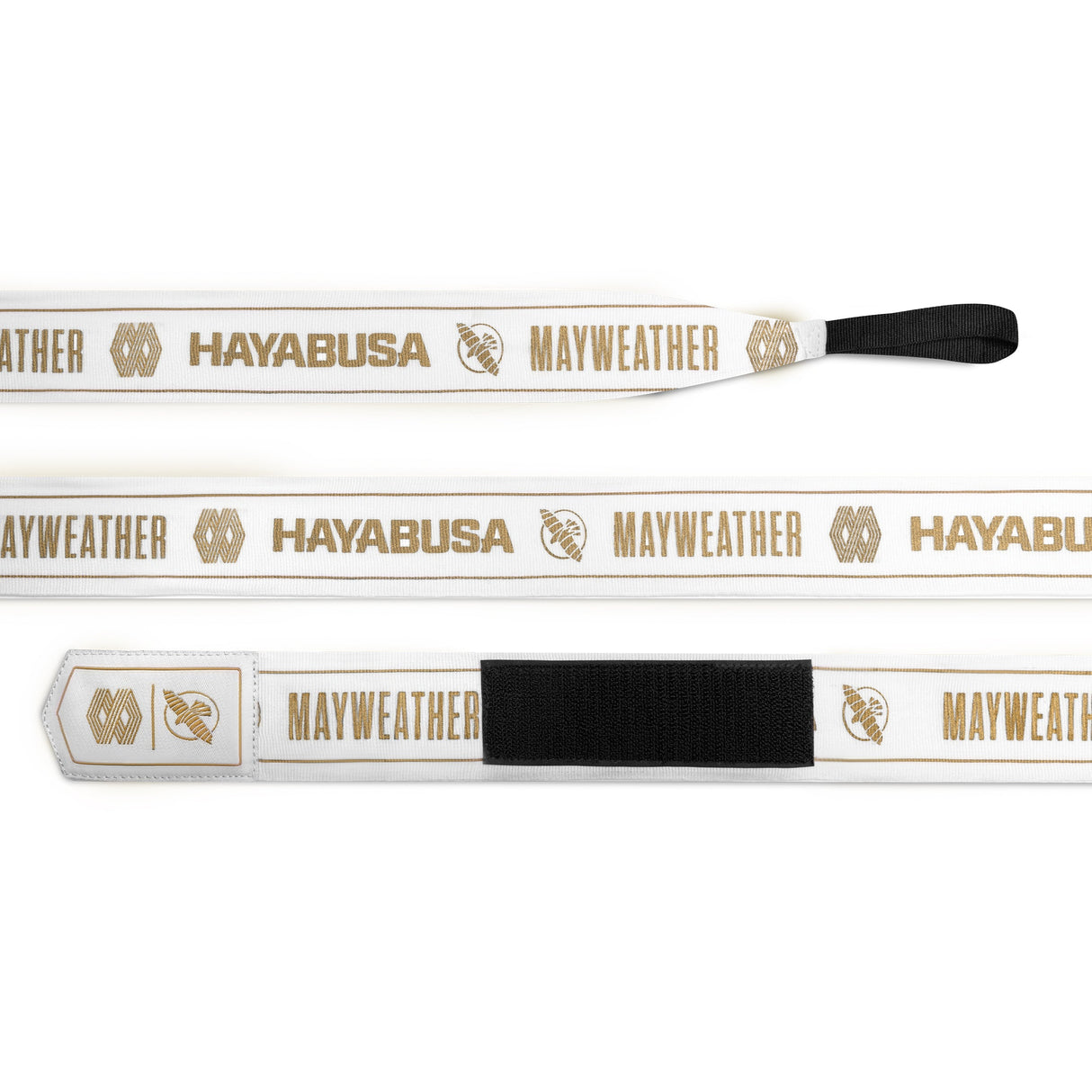 Hayabusa x Mayweather Boxbandagen Stretch - Weiss/Gold