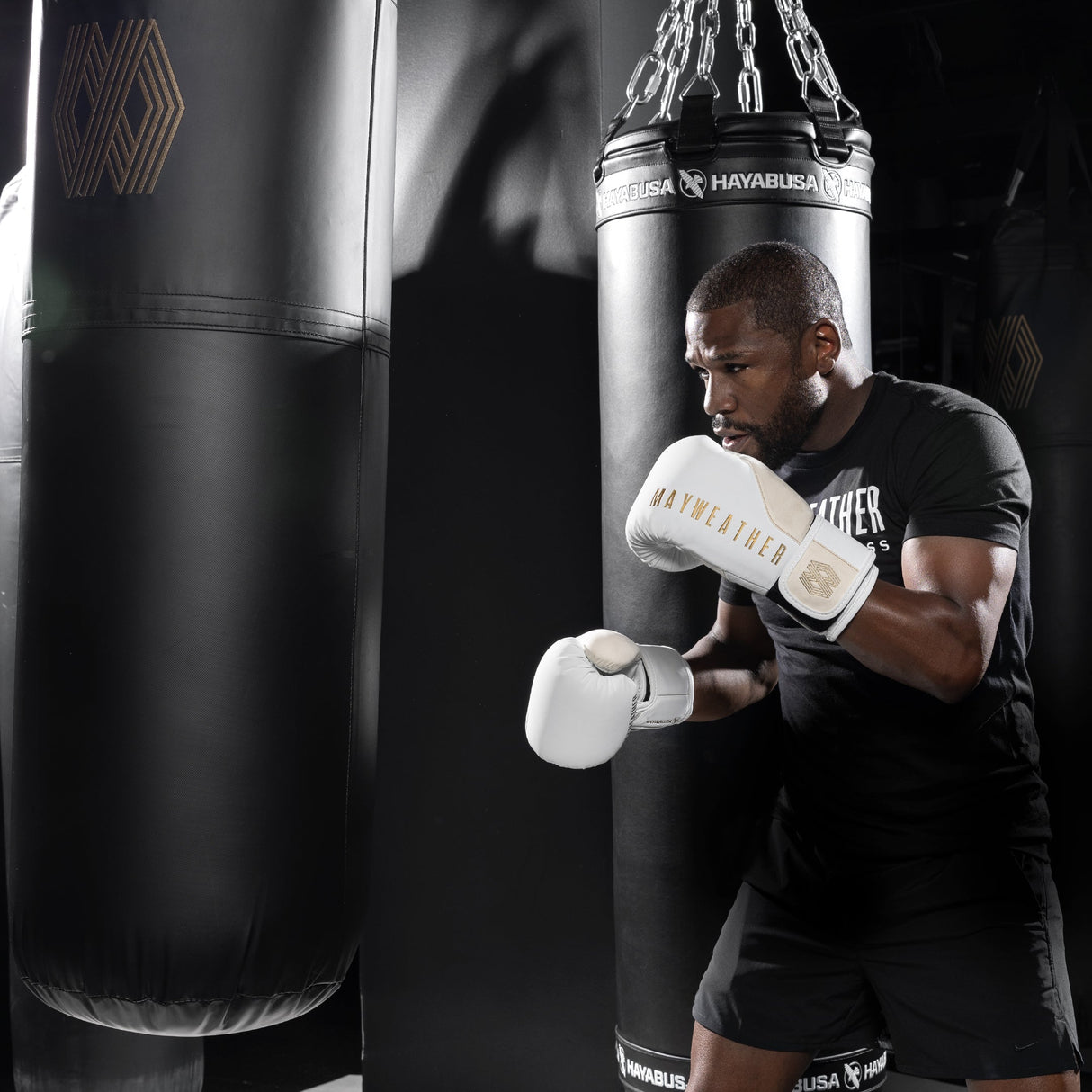 Hayabusa x Mayweather Boxhandschuhe Champ - Weiss/Gold