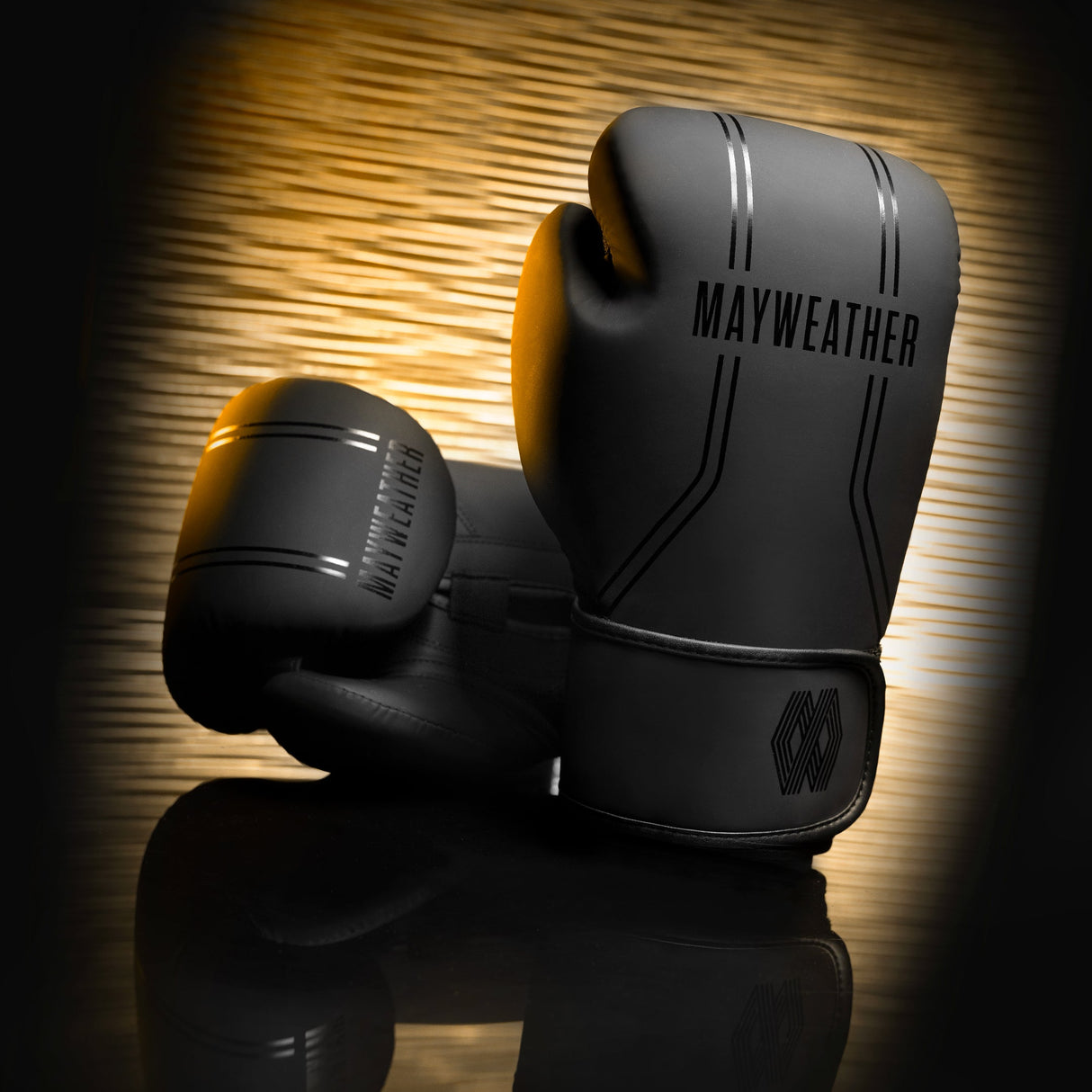 Hayabusa x Mayweather Bokshandschoenen Contender - Zwart/Zwart