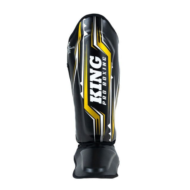 King Pro Boxing Schienbeinschoner Spartan - Schwarz/Gelb